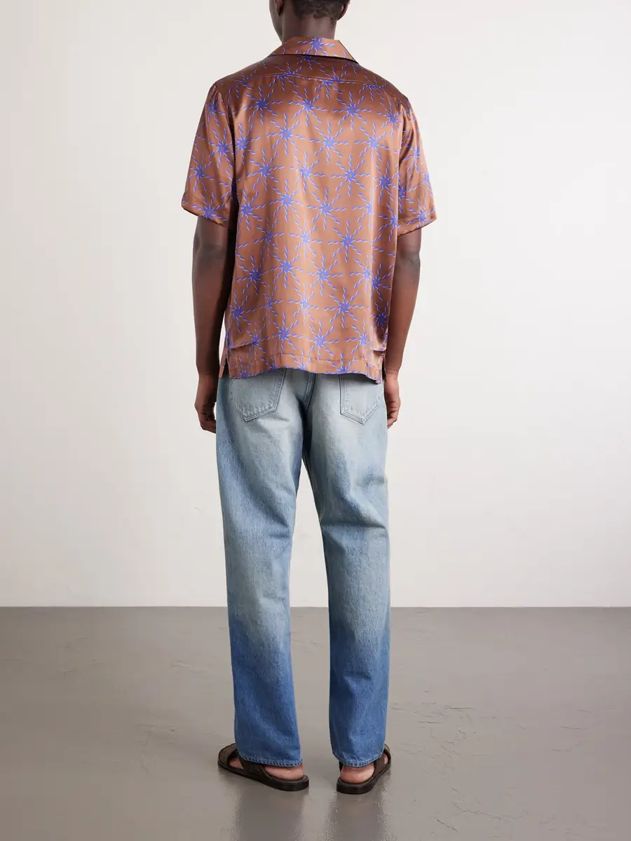 Frescobol Carioca Roberto Printed Silk Shirt - Men | Thumbnail 3 Frescobol Carioca Roberto Printed Silk Shirt - Men | Thumbnail 3