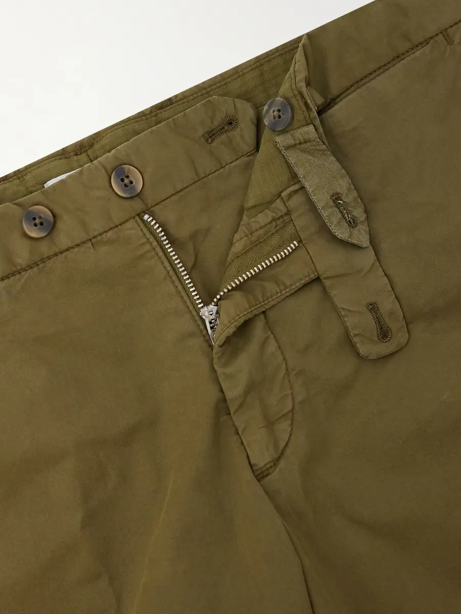 Boglioli Straight-Leg Cotton-Blend Trousers - Men | Thumbnail 5
