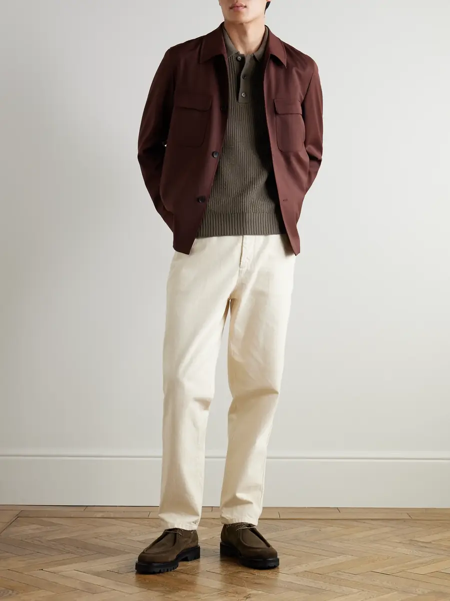 MR P. Ribbed Cashmere Polo Shirt - Men | Thumbnail 2