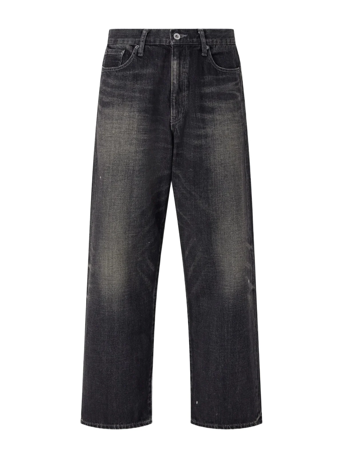 Washed Wide-Leg Jeans - Men