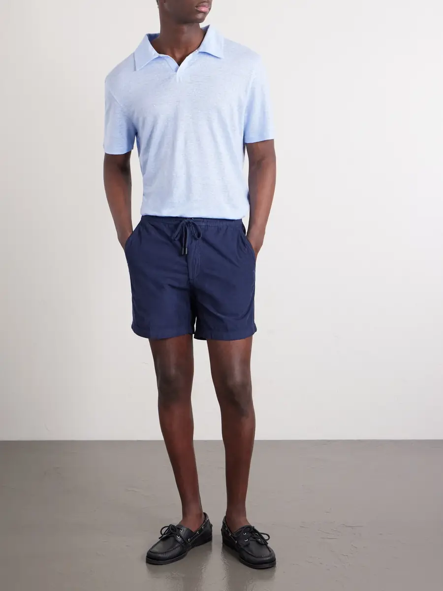 Slowear Straight-Leg Cotton-Corduroy Drawstring Shorts - Men | Thumbnail 2 Slowear Straight-Leg Cotton-Corduroy Drawstring Shorts - Men | Thumbnail 2