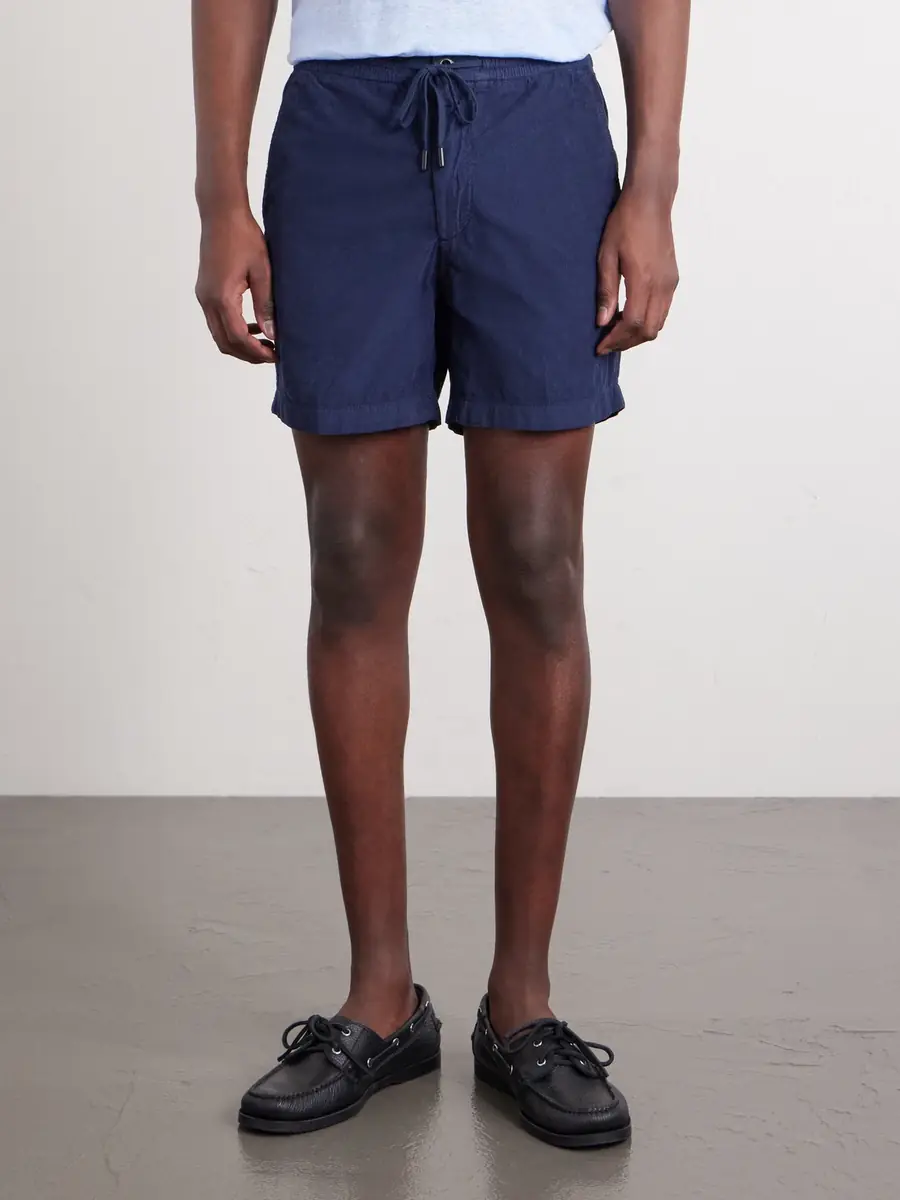 Slowear Straight-Leg Cotton-Corduroy Drawstring Shorts - Men | Thumbnail 3 Slowear Straight-Leg Cotton-Corduroy Drawstring Shorts - Men | Thumbnail 3