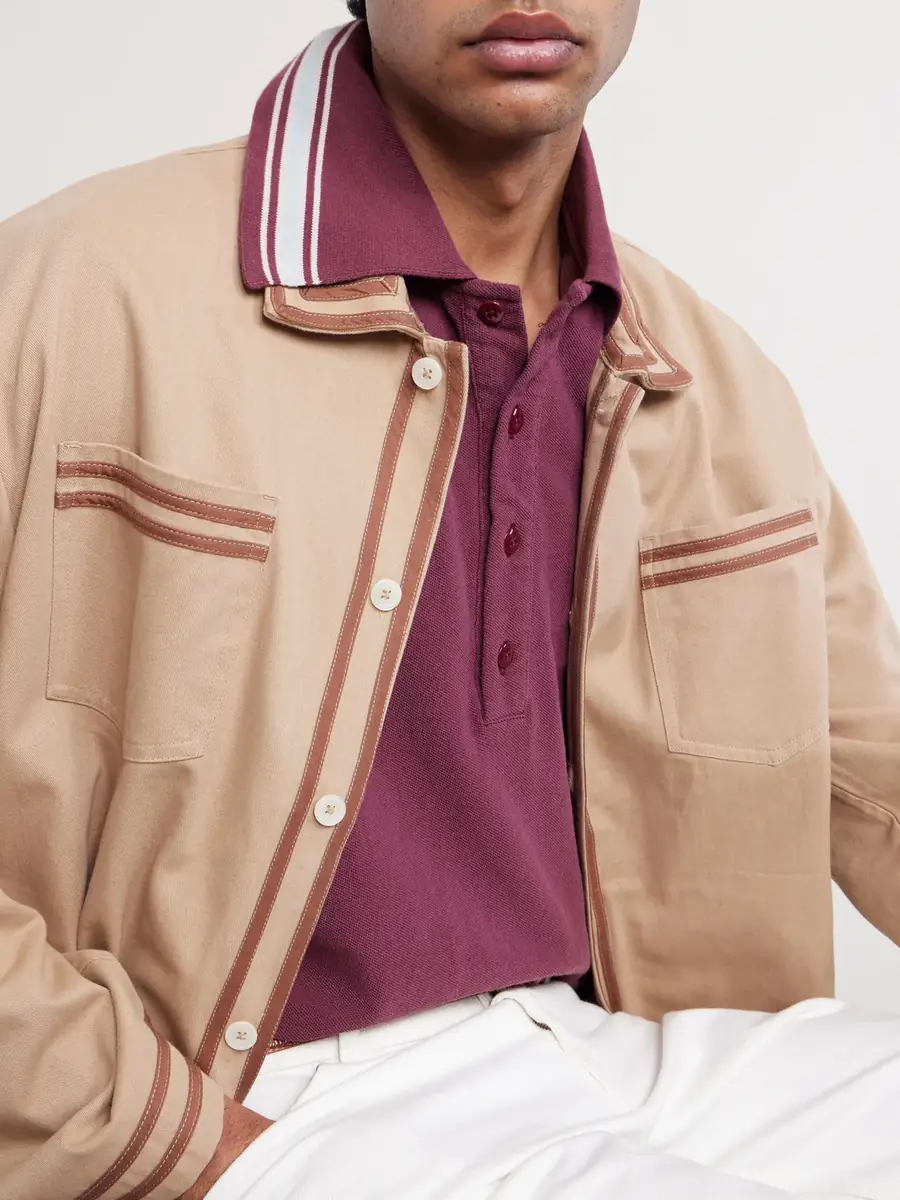 KAPITAL Box Striped Embroidered Cotton-Piqué Polo Shirt - Men | Thumbnail 5 KAPITAL Box Striped Embroidered Cotton-Piqué Polo Shirt - Men | Thumbnail 5