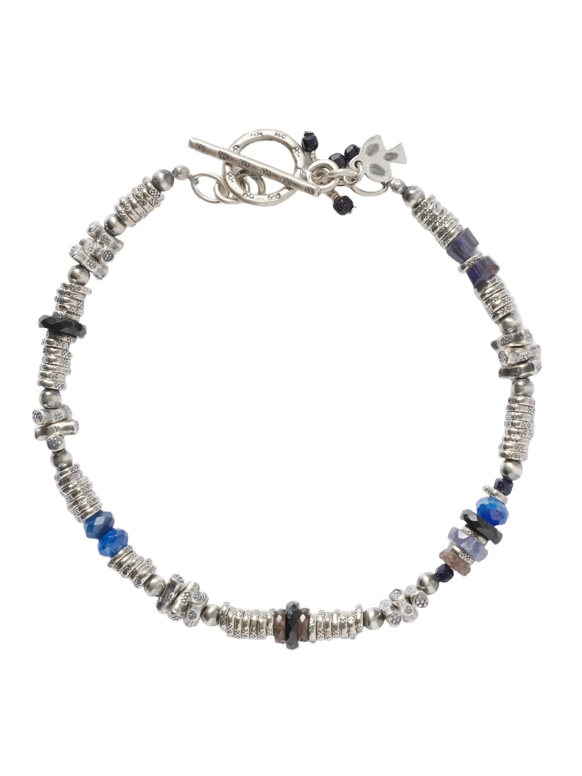 Cendre Sterling Silver Multi-Stone Beaded Bracelet - Men Cendre Sterling Silver Multi-Stone Beaded Bracelet - Men