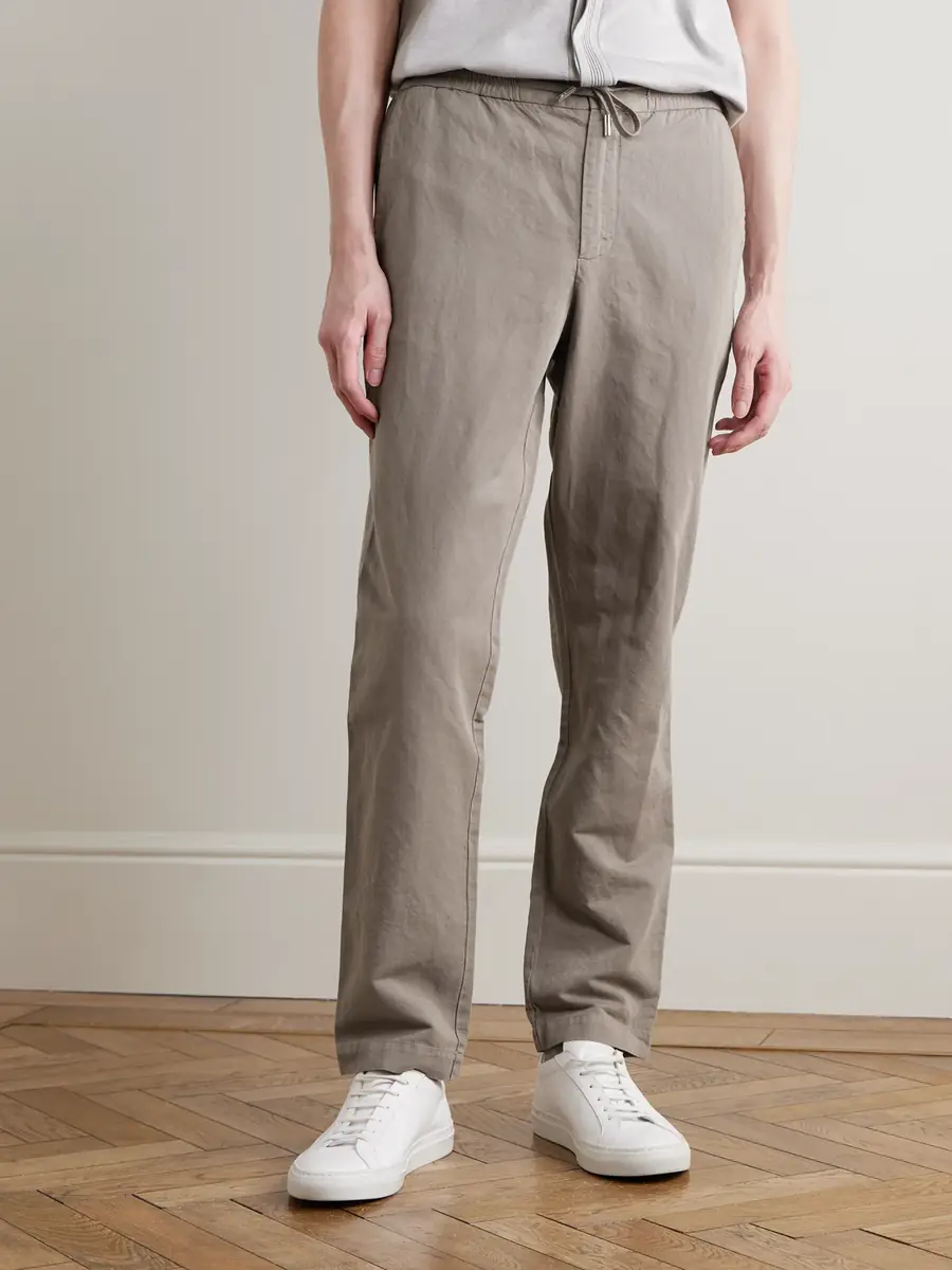 MR P. Straight-Leg Cotton and Linen-Blend Twill Drawstring Trousers - Men | Thumbnail 3 MR P. Straight-Leg Cotton and Linen-Blend Twill Drawstring Trousers - Men | Thumbnail 3
