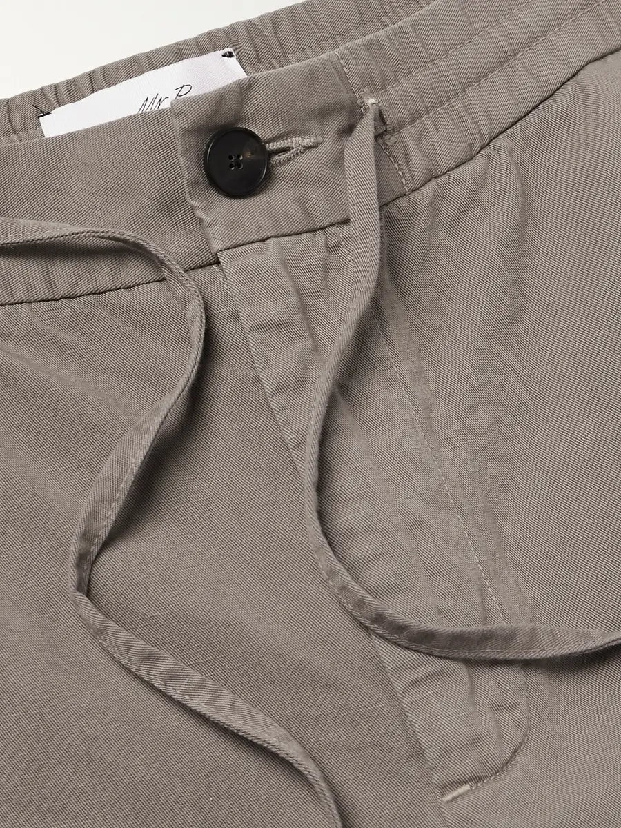 MR P. Straight-Leg Cotton and Linen-Blend Twill Drawstring Trousers - Men | Thumbnail 6 MR P. Straight-Leg Cotton and Linen-Blend Twill Drawstring Trousers - Men | Thumbnail 6