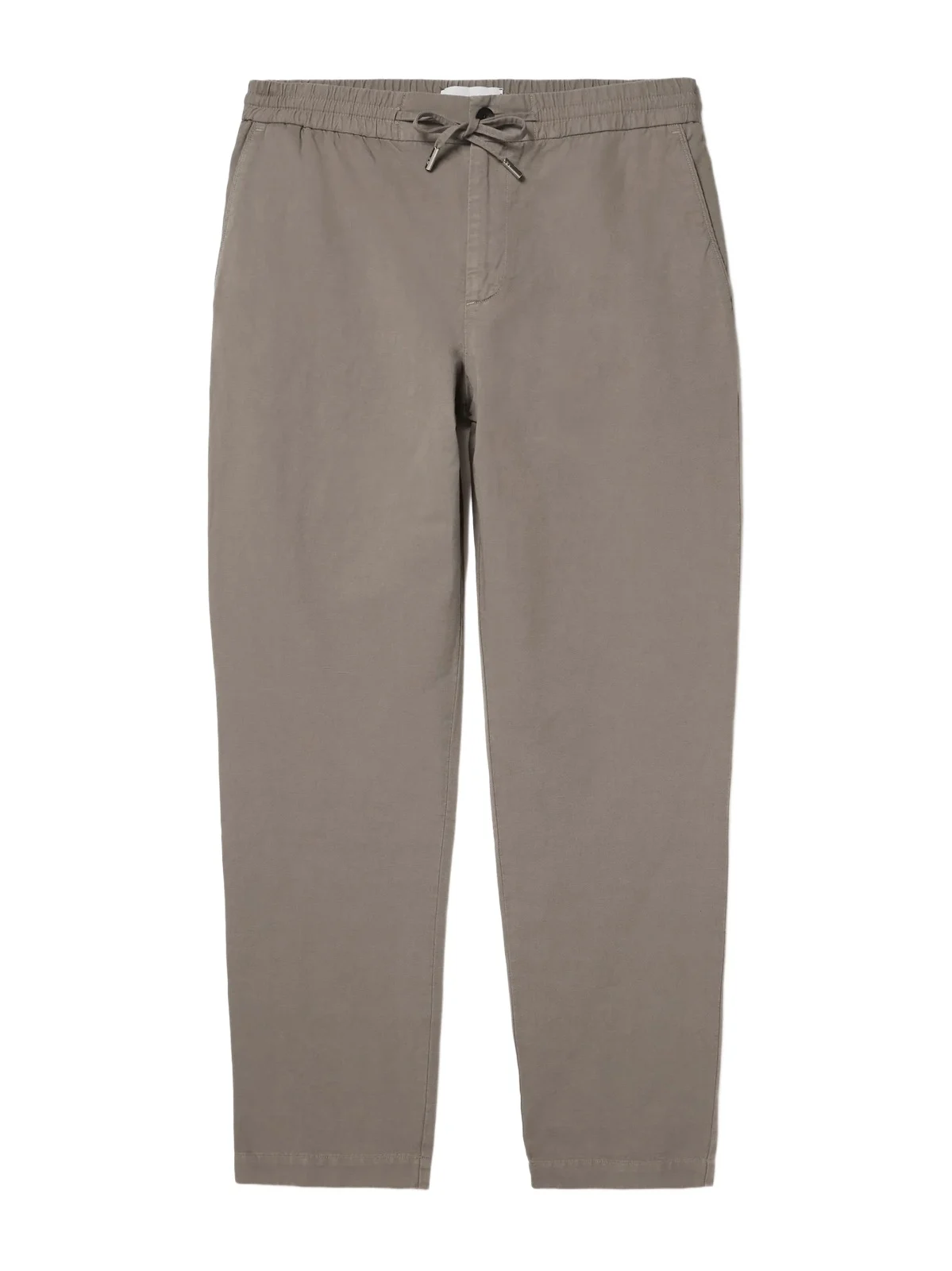 Straight-Leg Cotton and Linen-Blend Twill Drawstring Trousers - Men Straight-Leg Cotton and Linen-Blend Twill Drawstring Trousers - Men