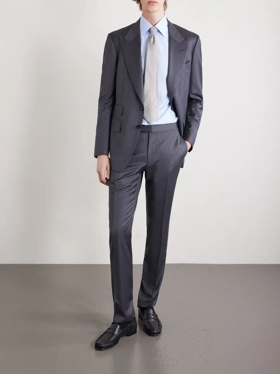 Tom Ford Classic-Collar Cotton-Poplin Shirt - Men | Thumbnail 2 Tom Ford Classic-Collar Cotton-Poplin Shirt - Men | Thumbnail 2