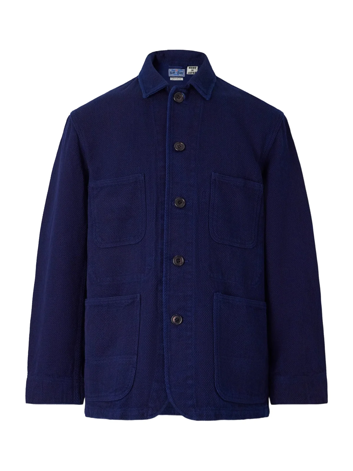 Logo-Appliquéd Sashiko Cotton-Piqué Jacket - Men Logo-Appliquéd Sashiko Cotton-Piqué Jacket - Men