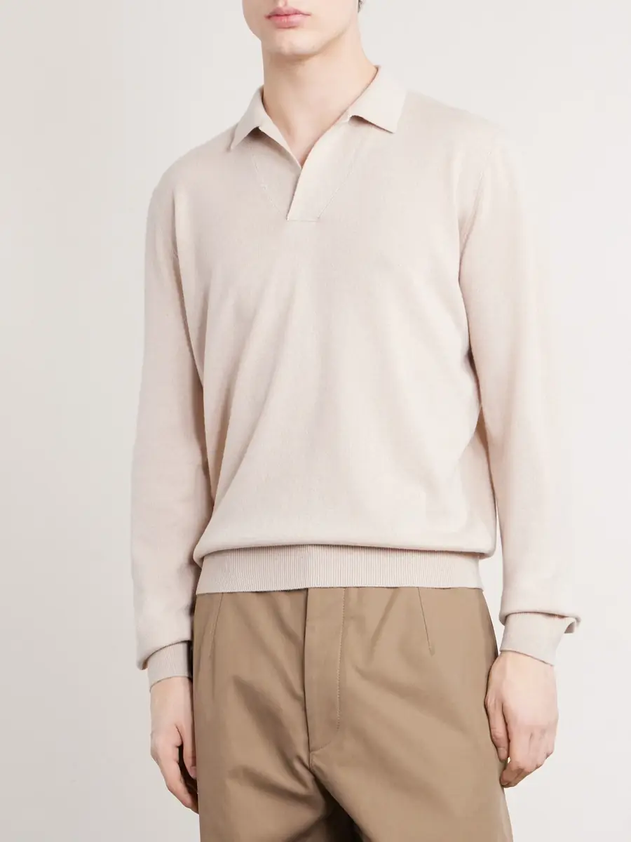Loro Piana Sergio Cashmere Polo Sweater - Men | Thumbnail 3 Loro Piana Sergio Cashmere Polo Sweater - Men | Thumbnail 3