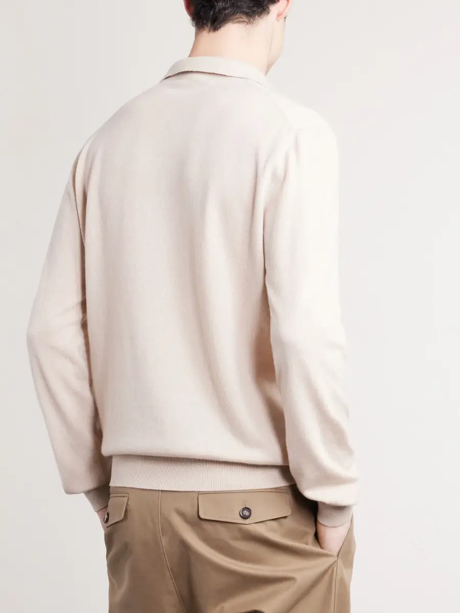 Loro Piana Sergio Cashmere Polo Sweater - Men | Thumbnail 4 Loro Piana Sergio Cashmere Polo Sweater - Men | Thumbnail 4