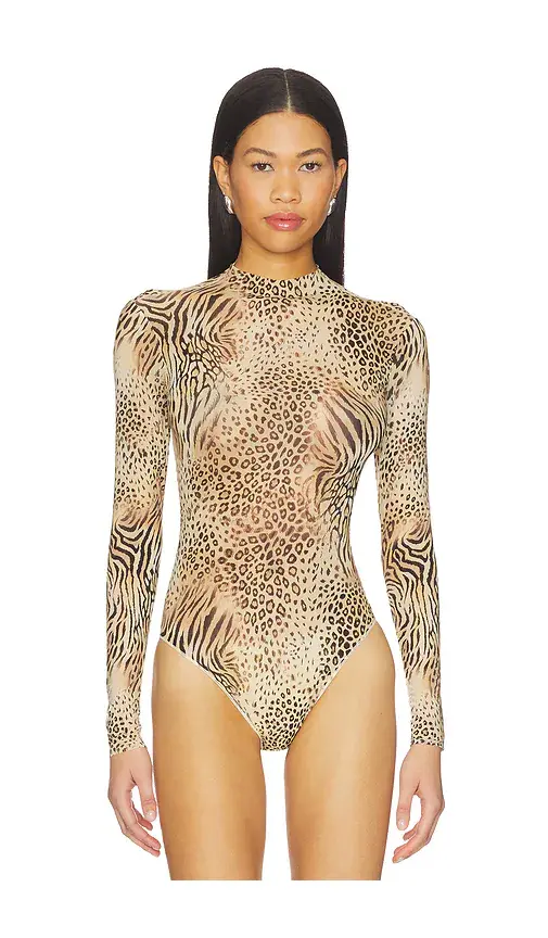 SKIMS Milky Sheer Mock Neck Long Sleeve Bodysuit | Thumbnail 2 SKIMS Milky Sheer Mock Neck Long Sleeve Bodysuit | Thumbnail 2