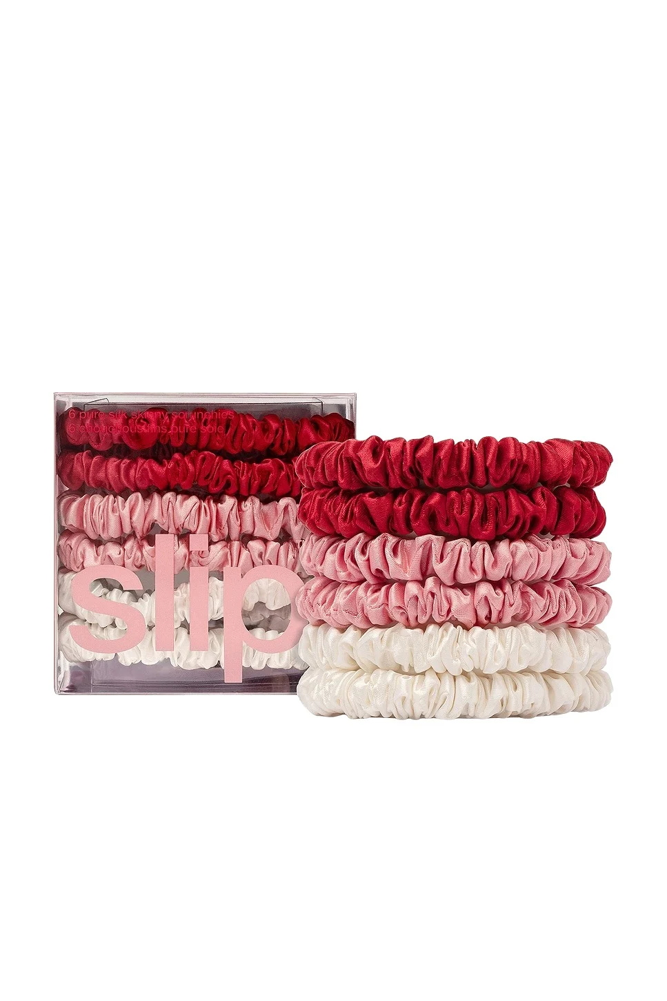 Pure Silk Skinny Scrunchies Set Of 6 Pure Silk Skinny Scrunchies Set Of 6
