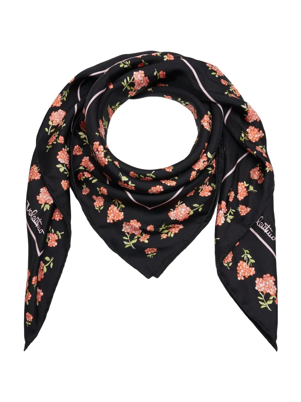 Floral-Print Silk Scarf Floral-Print Silk Scarf