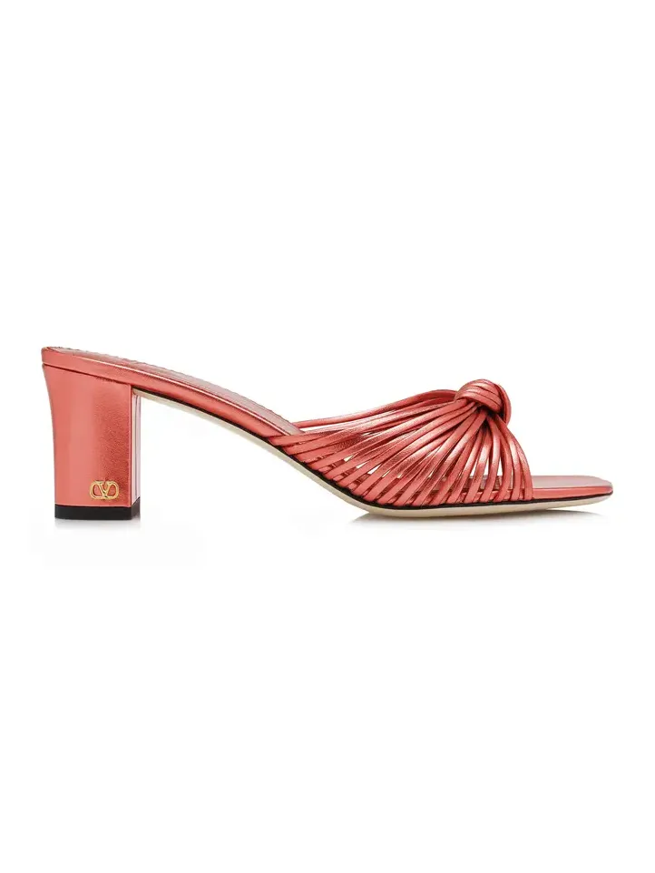 Annet 60mm Laminated Leather Mules Annet 60mm Laminated Leather Mules
