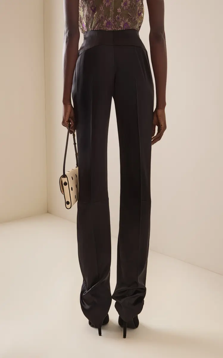 Valentino Garavani Tailored Elegance Silk-Blend Straight-Leg Pants | Thumbnail 5 Valentino Garavani Tailored Elegance Silk-Blend Straight-Leg Pants | Thumbnail 5