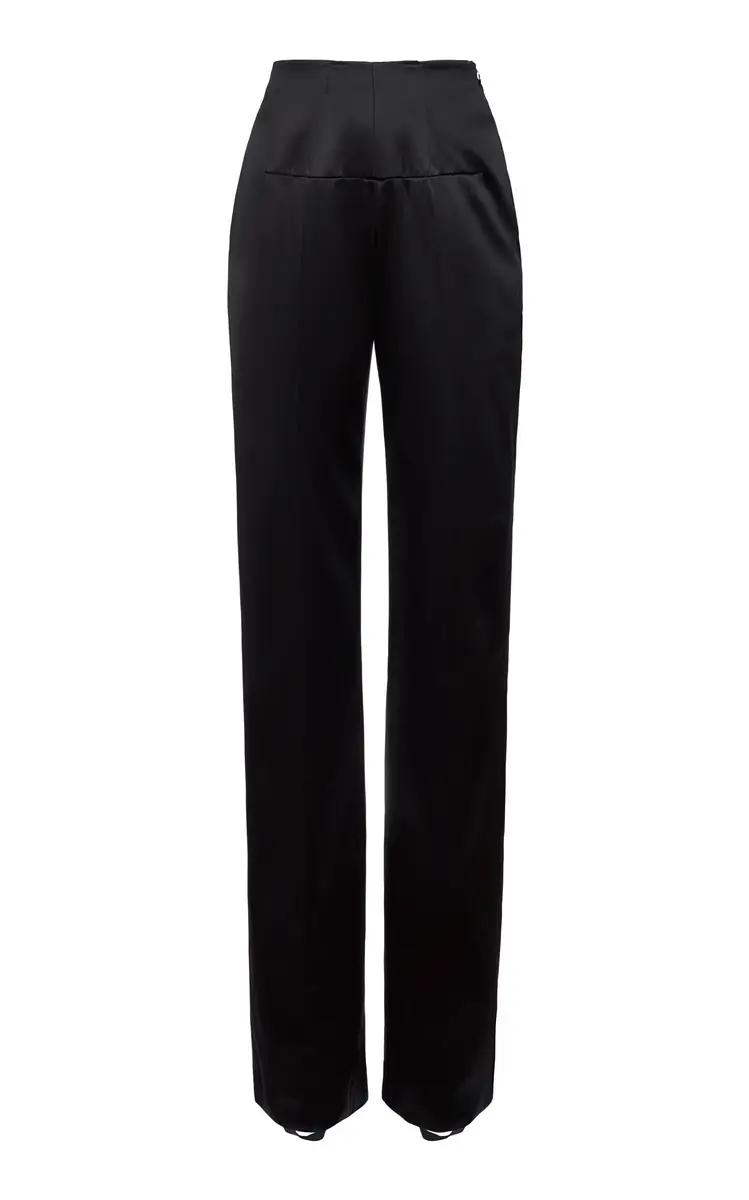 Valentino Garavani Tailored Elegance Silk-Blend Straight-Leg Pants | Thumbnail 7 Valentino Garavani Tailored Elegance Silk-Blend Straight-Leg Pants | Thumbnail 7