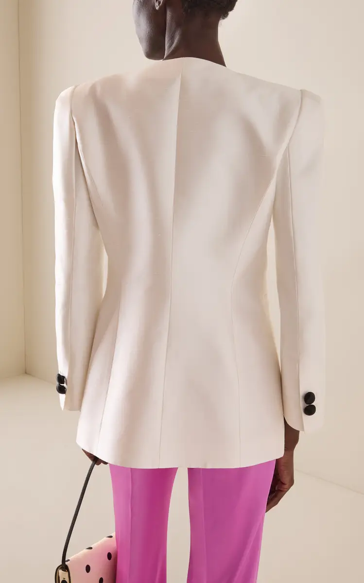 Valentino Garavani Tailored Elegant Silk Blazer | Thumbnail 4 Valentino Garavani Tailored Elegant Silk Blazer | Thumbnail 4