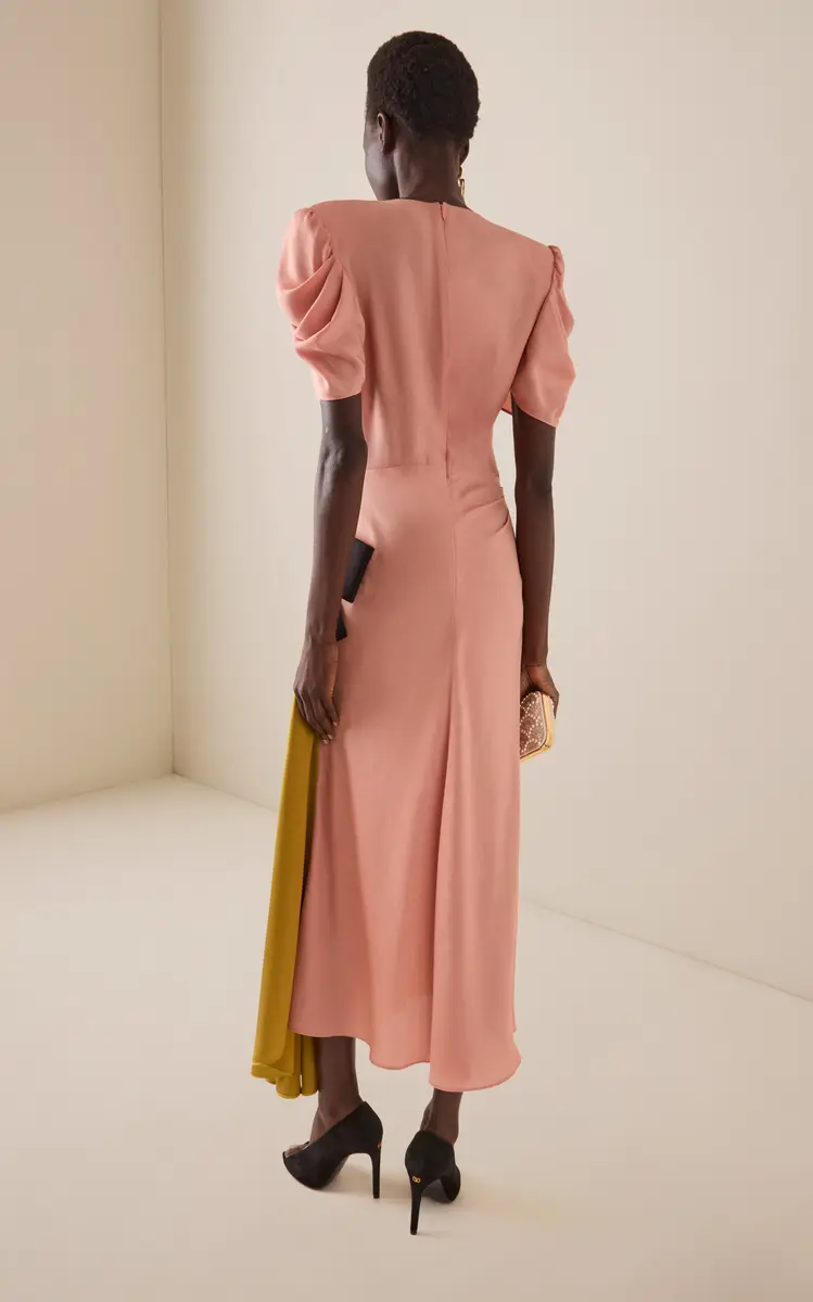 Valentino Garavani Drapes Sable Midi Dress | Thumbnail 4 Valentino Garavani Drapes Sable Midi Dress | Thumbnail 4