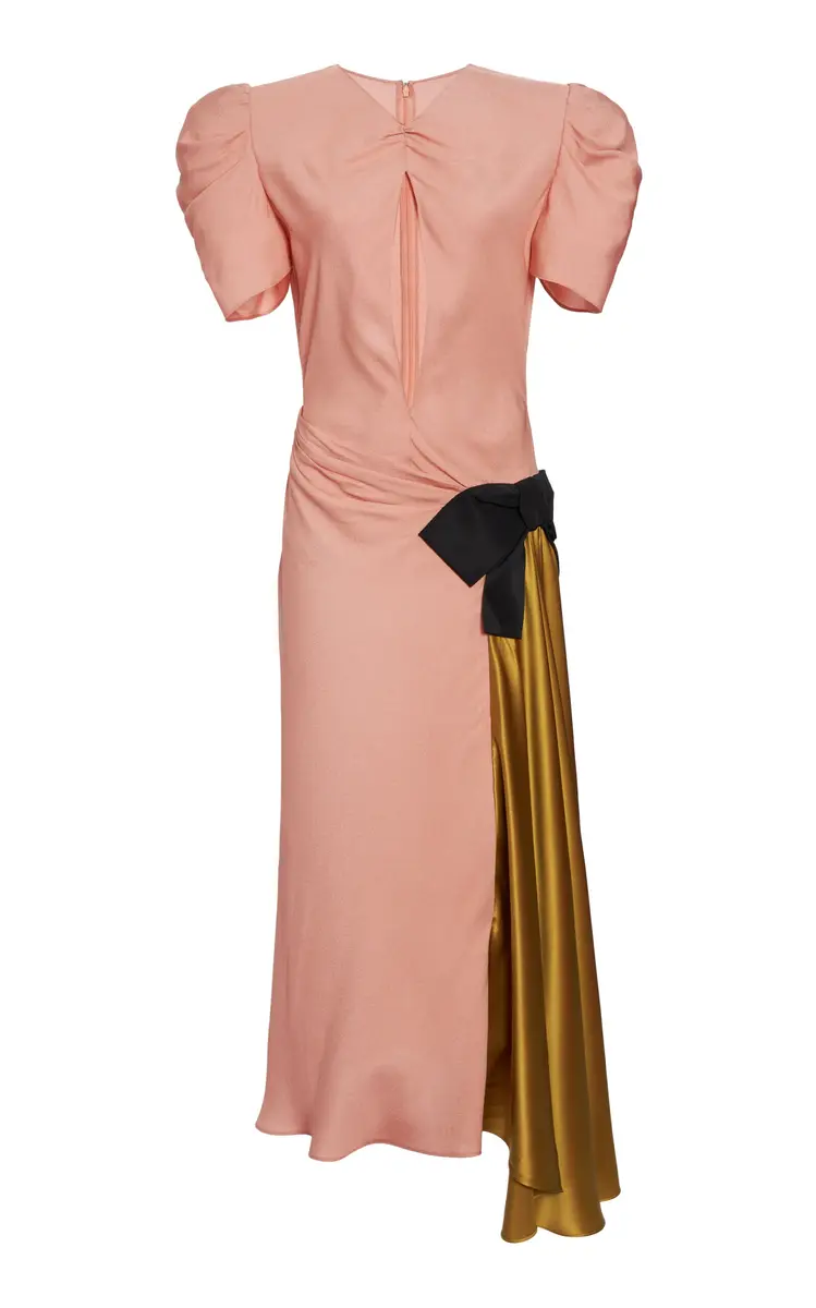 Valentino Garavani Drapes Sable Midi Dress | Thumbnail 6 Valentino Garavani Drapes Sable Midi Dress | Thumbnail 6