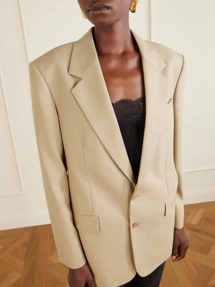 Saint Laurent Wool And Silk-blend Blazer | Thumbnail 4