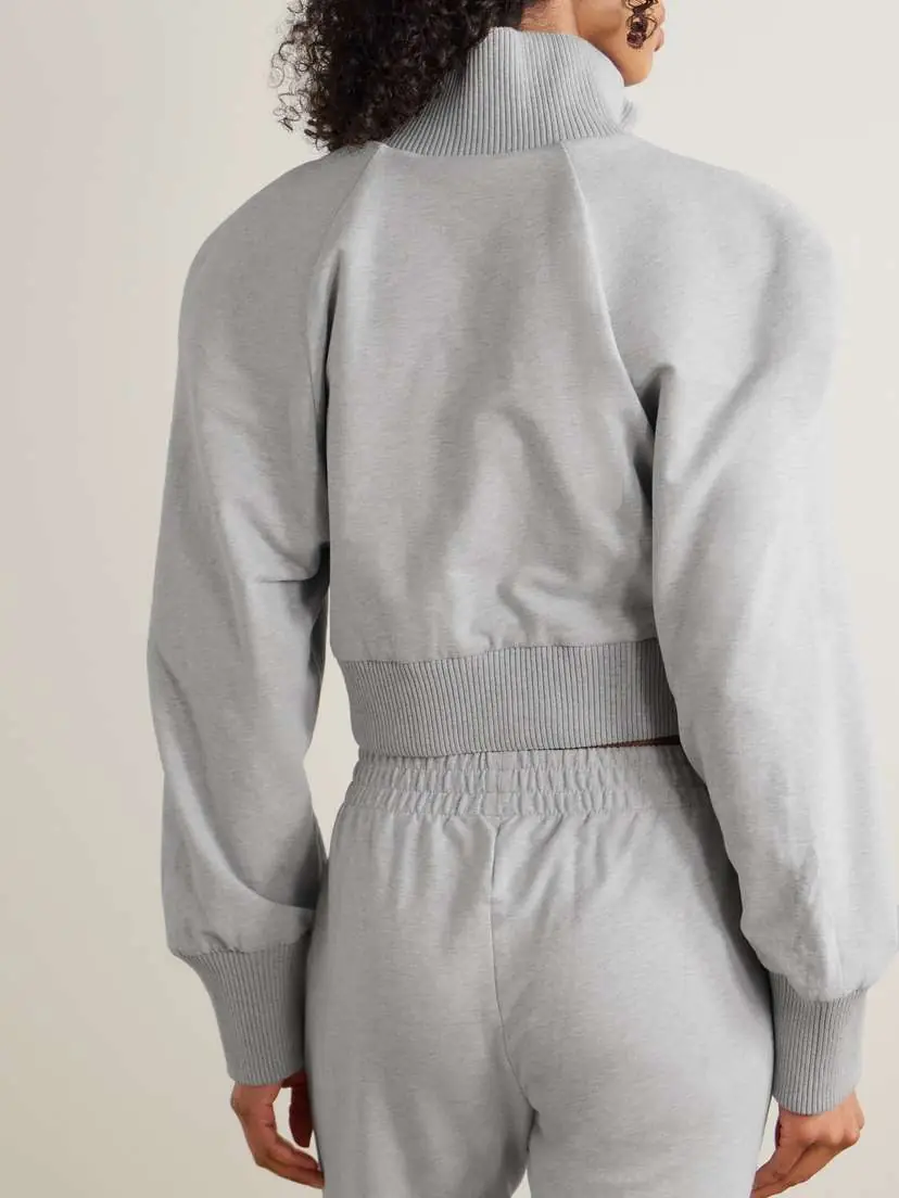 Norma Kamali Oversized Stretch-cotton Jersey Bomber Jacket | Thumbnail 3 Norma Kamali Oversized Stretch-cotton Jersey Bomber Jacket | Thumbnail 3