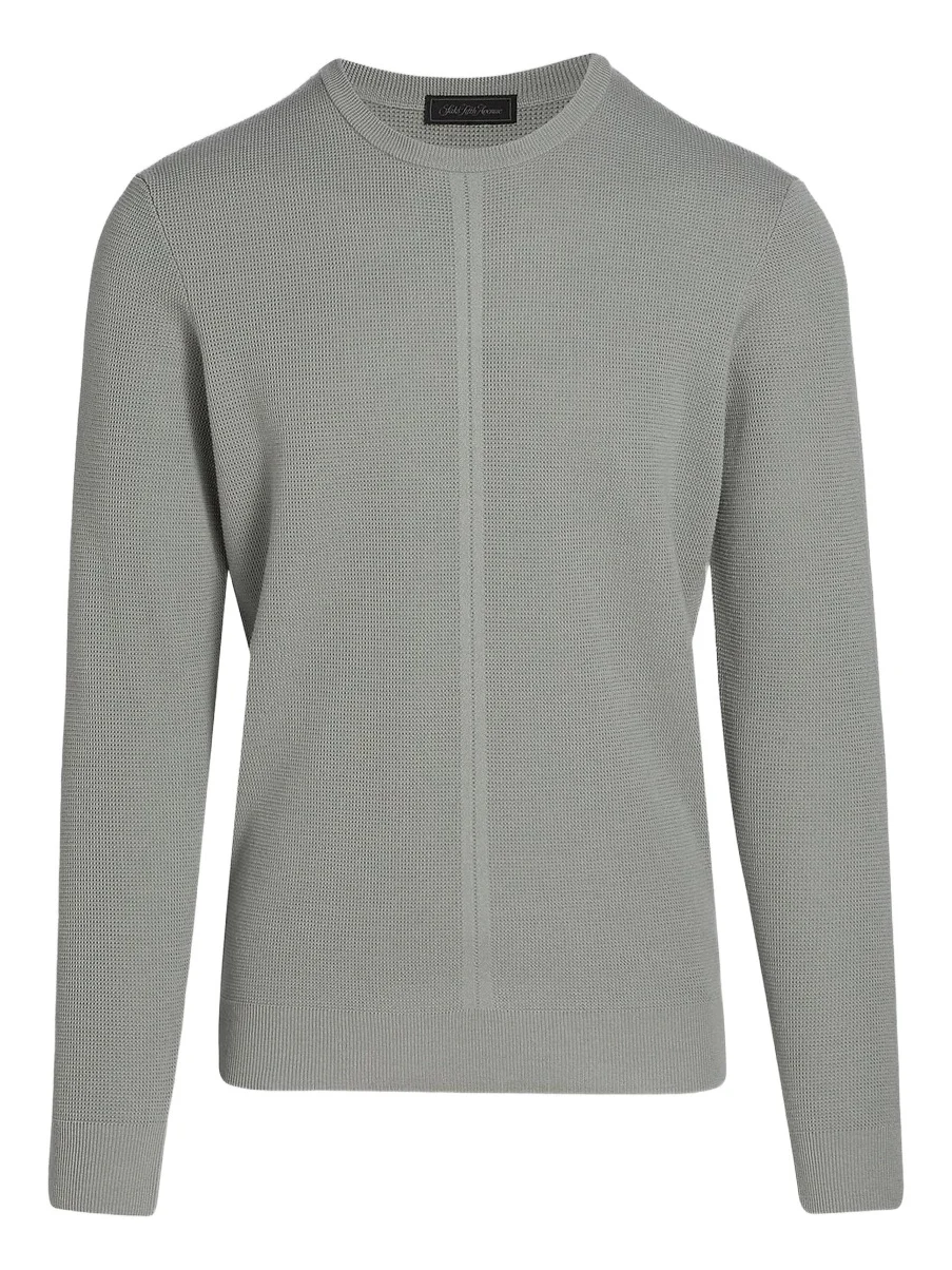 Saks Fifth Avenue Men's COLLECTION Structure Crewneck Long-Sleeve Shirt