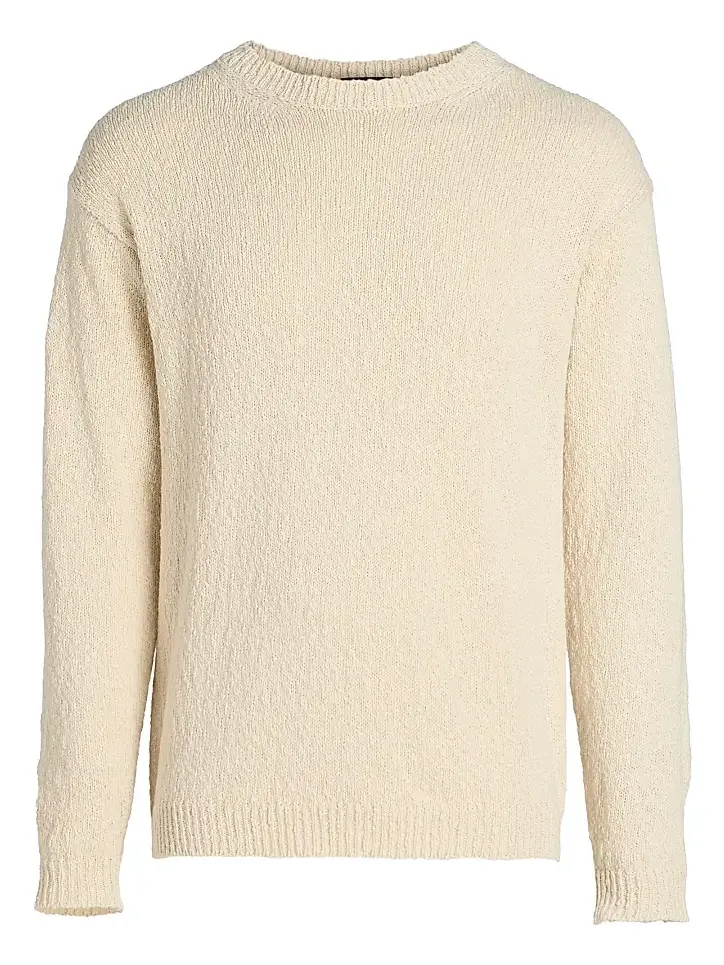 Men's COLLECTION Textured Cotton-Silk Knit Crewneck Sweater Men's COLLECTION Textured Cotton-Silk Knit Crewneck Sweater