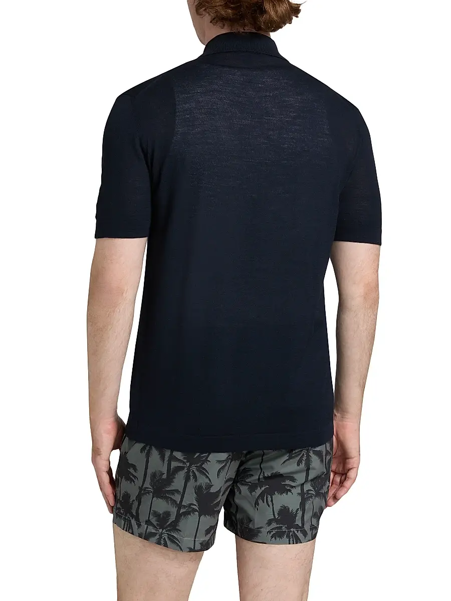 Saks Fifth Avenue Men's COLLECTION Knit Button-Front Shirt | Thumbnail 5 Saks Fifth Avenue Men's COLLECTION Knit Button-Front Shirt | Thumbnail 5