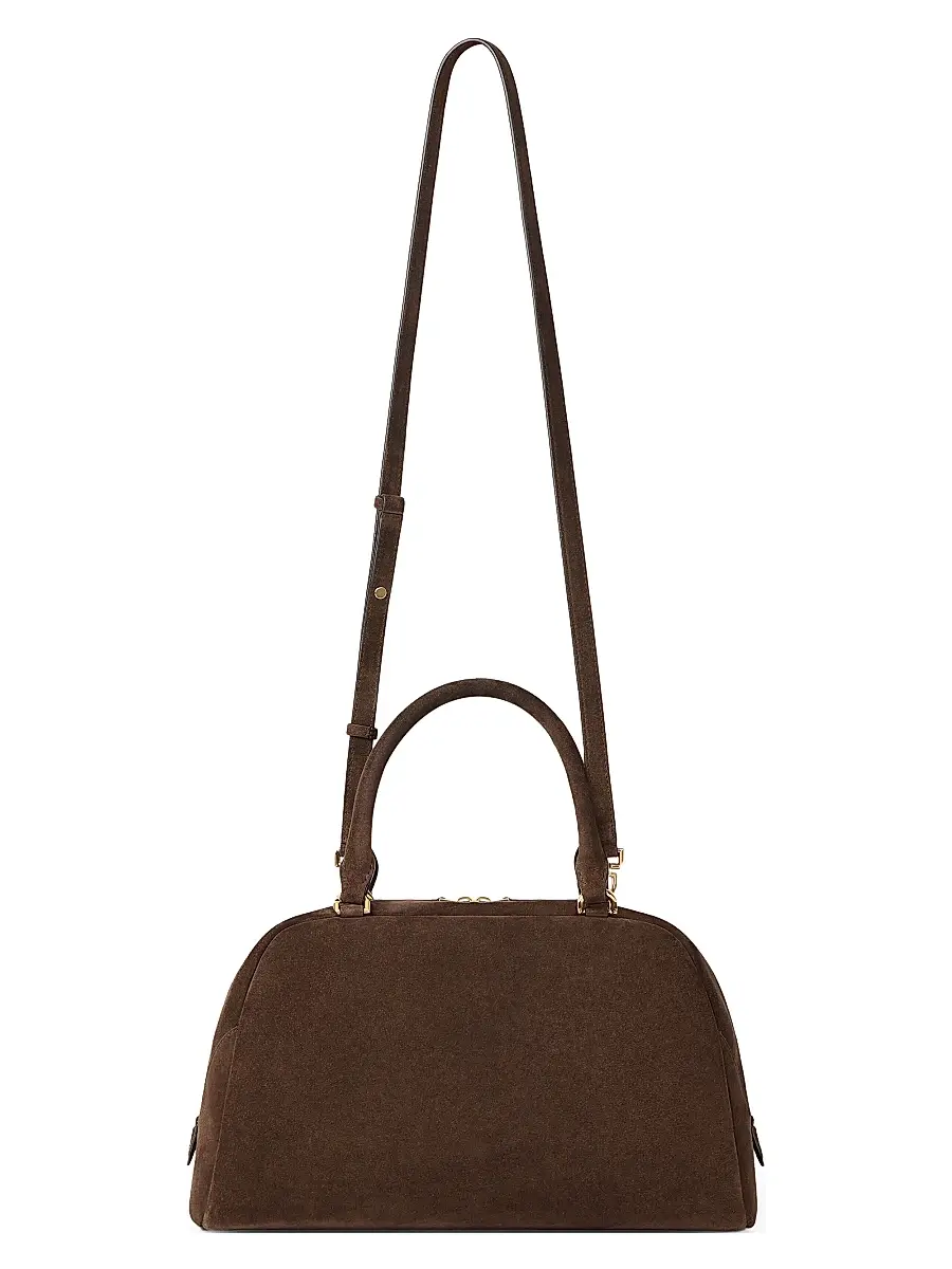 Givenchy Women's Antigona East-West Soft Top Handle Bag in Suede - Ebony Brown | Thumbnail 3 Givenchy Women's Antigona East-West Soft Top Handle Bag in Suede - Ebony Brown | Thumbnail 3