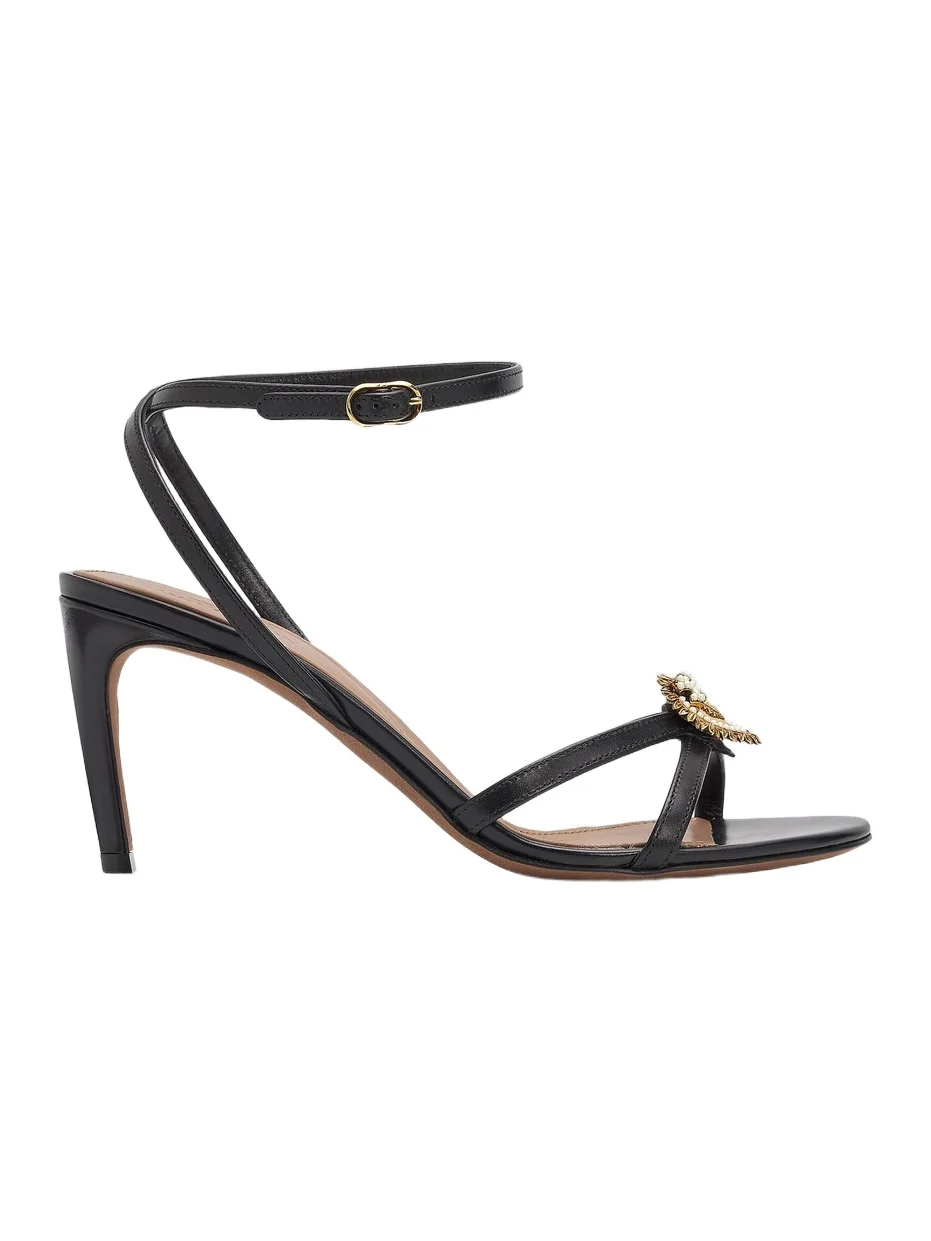 Women's Desire 105MM Heart-Detailed Leather Sandals Women's Desire 105MM Heart-Detailed Leather Sandals