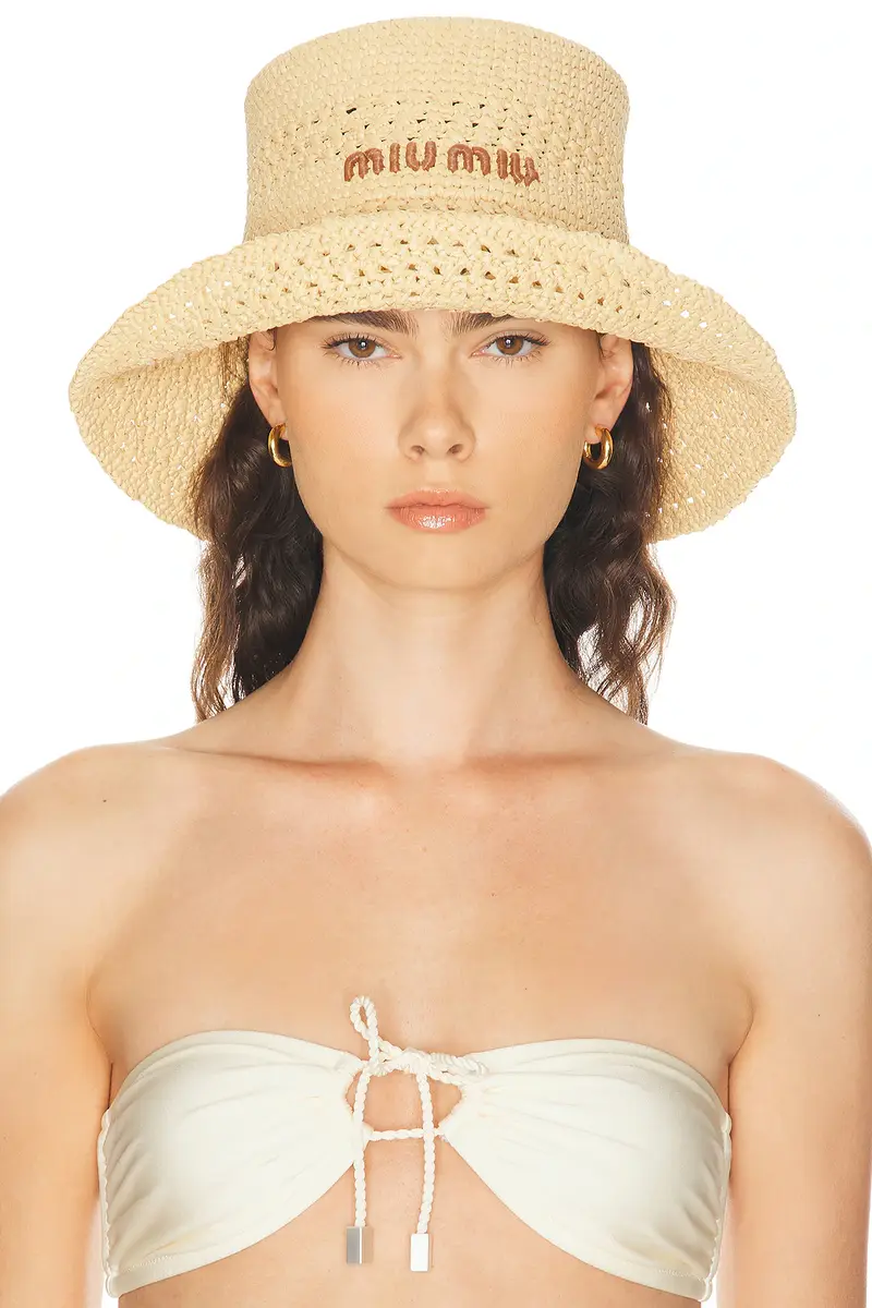 Miu Miu Crochet Rete Hat | Thumbnail 2 Miu Miu Crochet Rete Hat | Thumbnail 2