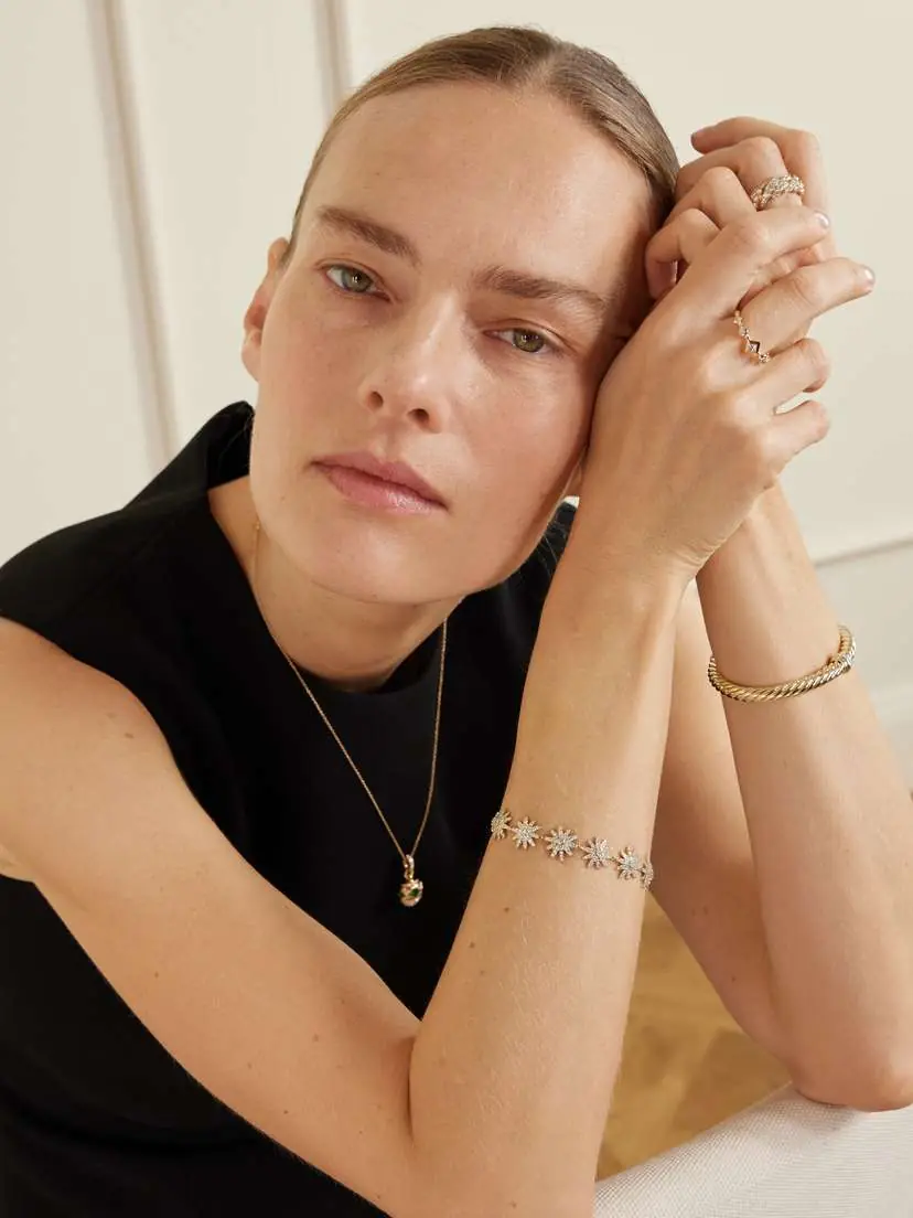 David Yurman Starburst 18-karat Gold Diamond Bracelet | Thumbnail 4 David Yurman Starburst 18-karat Gold Diamond Bracelet | Thumbnail 4