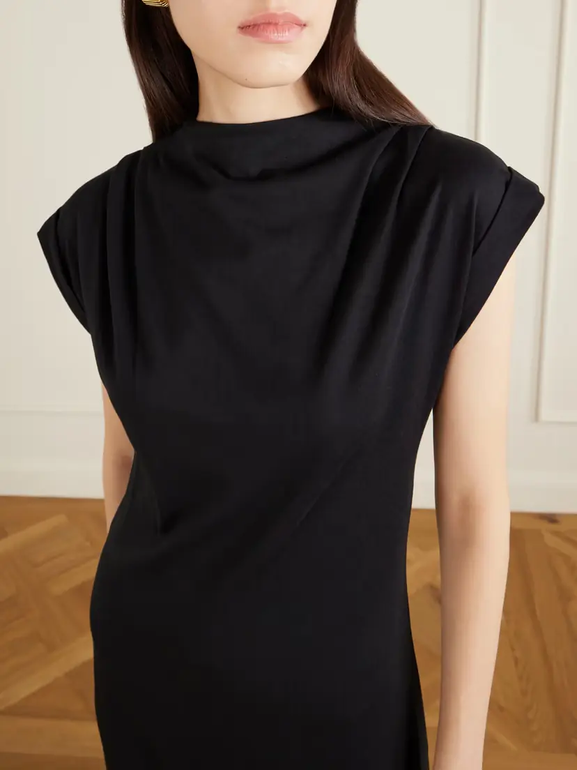Anine Bing Alix Cotton-blend Midi Dress | Thumbnail 4 Anine Bing Alix Cotton-blend Midi Dress | Thumbnail 4