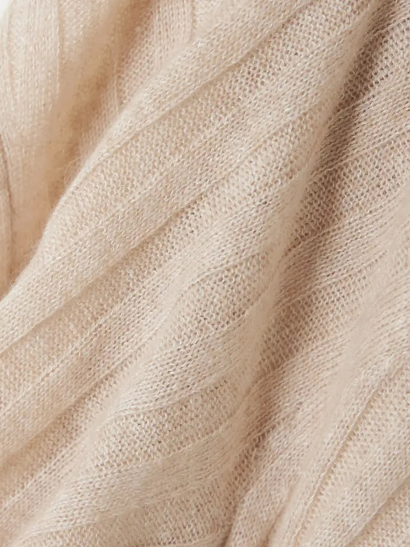 Guest In Residence Breezy Ribbed Cashmere And Linen-blend Cardigan | Thumbnail 4