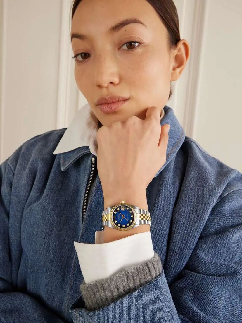 Stephanie Windsor + Rolex Vintage 1995 Datejust Automatic 31mm 18-karat Gold, Stainless Steel And Diamond Watch, Ref. No. 68273 (fits Up To 7" Wrist) | Thumbnail 5 Stephanie Windsor + Rolex Vintage 1995 Datejust Automatic 31mm 18-karat Gold, Stainless Steel And Diamond Watch, Ref. No. 68273 (fits Up To 7" Wrist) | Thumbnail 5
