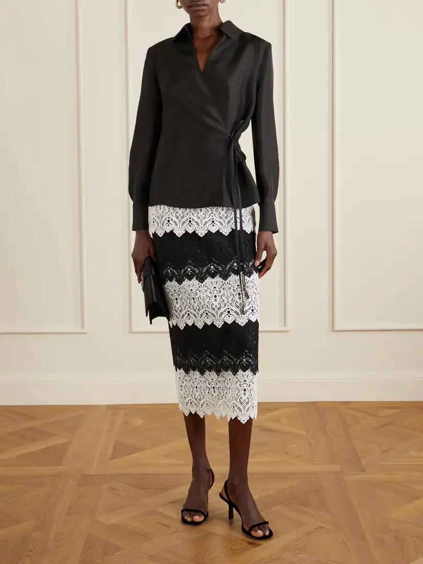 Carolina Herrera Lace Midi Skirt | Thumbnail 2 Carolina Herrera Lace Midi Skirt | Thumbnail 2