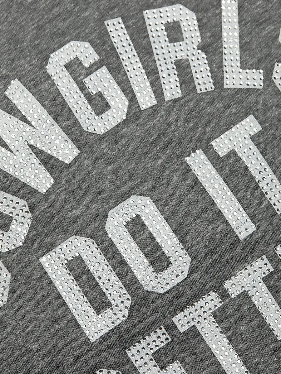 Cinq à Sept Women's Embellished CowGirl's Do It Better Shrunken T-Shirt | Thumbnail 7 Cinq à Sept Women's Embellished CowGirl's Do It Better Shrunken T-Shirt | Thumbnail 7