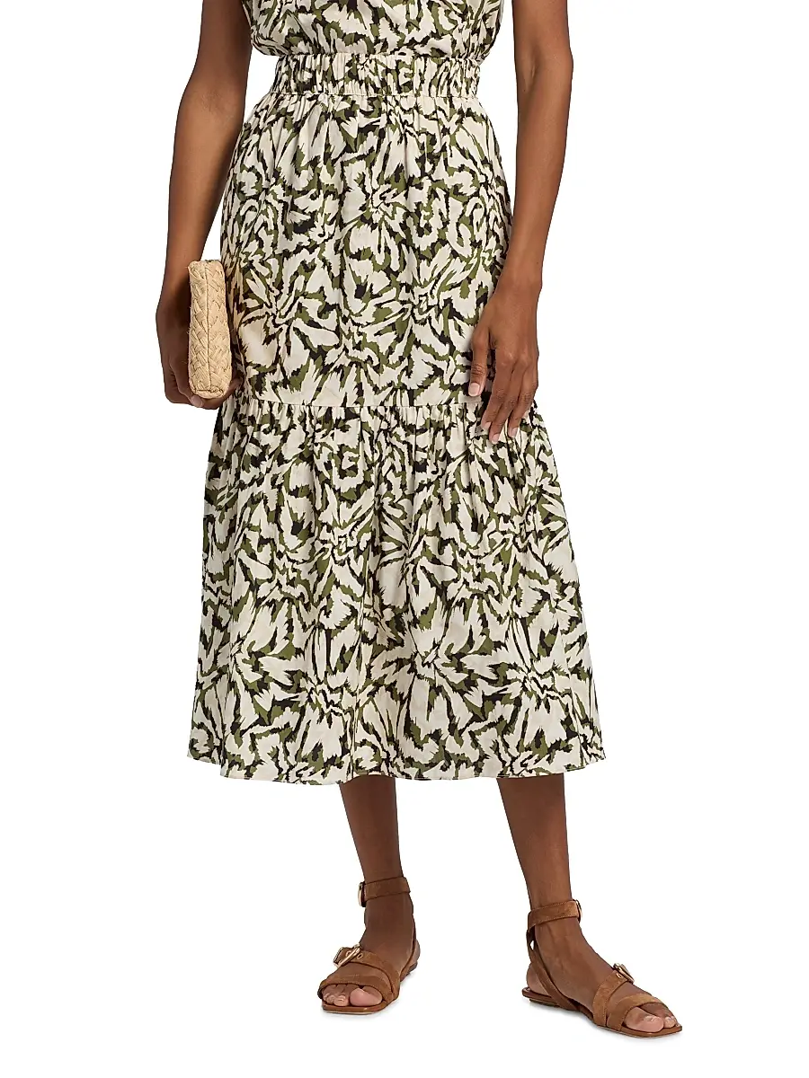 Misa Los Angeles Women's Itzel Floral Midi-Skirt | Thumbnail 3 Misa Los Angeles Women's Itzel Floral Midi-Skirt | Thumbnail 3