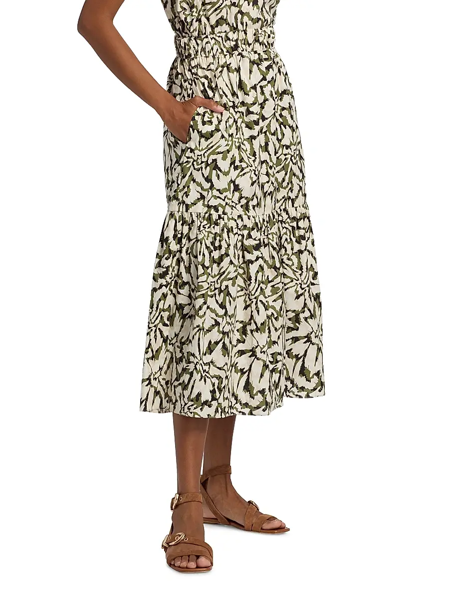 Misa Los Angeles Women's Itzel Floral Midi-Skirt | Thumbnail 4 Misa Los Angeles Women's Itzel Floral Midi-Skirt | Thumbnail 4