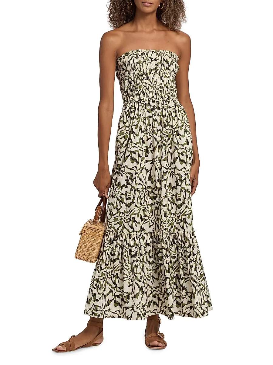 Misa Los Angeles Women's Sanya Floral Smocked Maxi Dress | Thumbnail 3 Misa Los Angeles Women's Sanya Floral Smocked Maxi Dress | Thumbnail 3