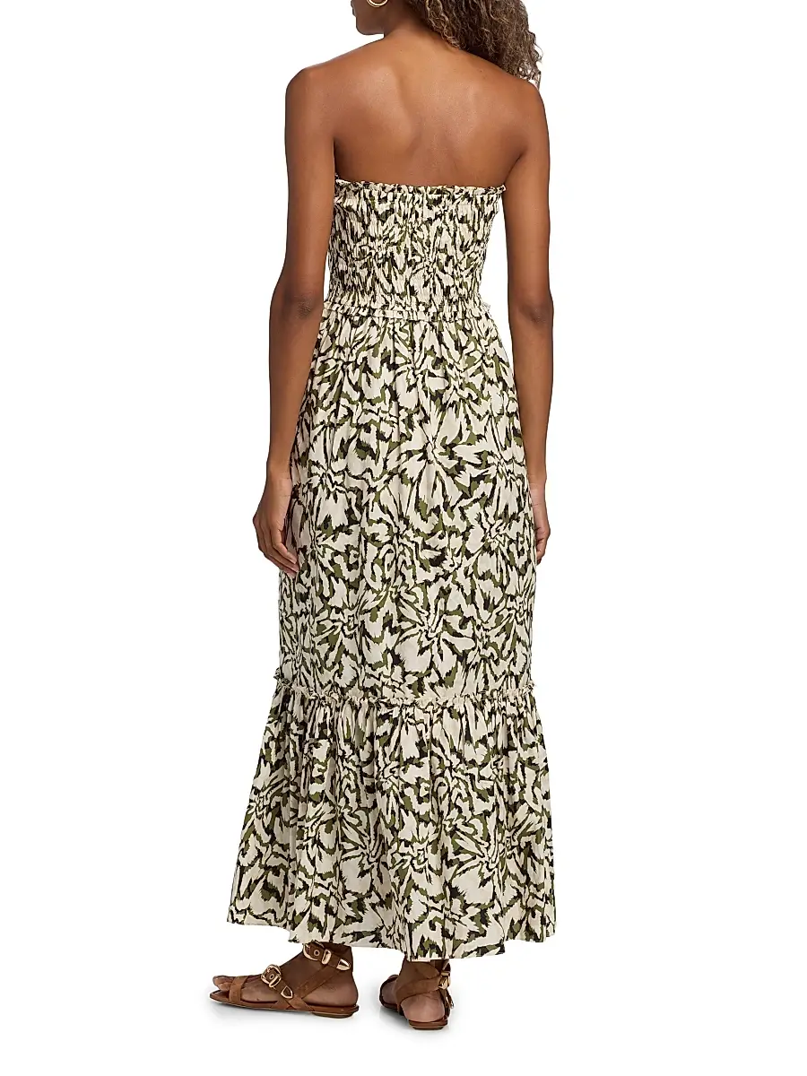 Misa Los Angeles Women's Sanya Floral Smocked Maxi Dress | Thumbnail 5 Misa Los Angeles Women's Sanya Floral Smocked Maxi Dress | Thumbnail 5