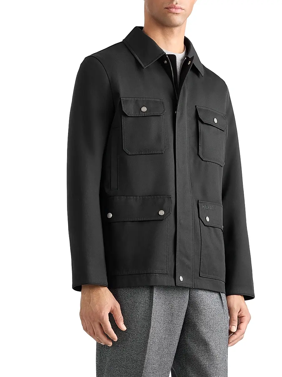Mackage Men's Bruno Twill Chore Jacket | Thumbnail 2 Mackage Men's Bruno Twill Chore Jacket | Thumbnail 2