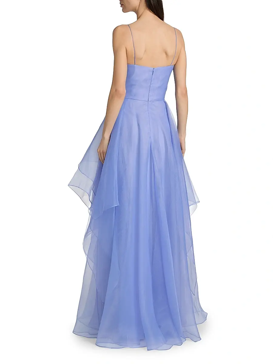 THEIA Women's Adessia Strapless Tiered Gown | Thumbnail 5 THEIA Women's Adessia Strapless Tiered Gown | Thumbnail 5
