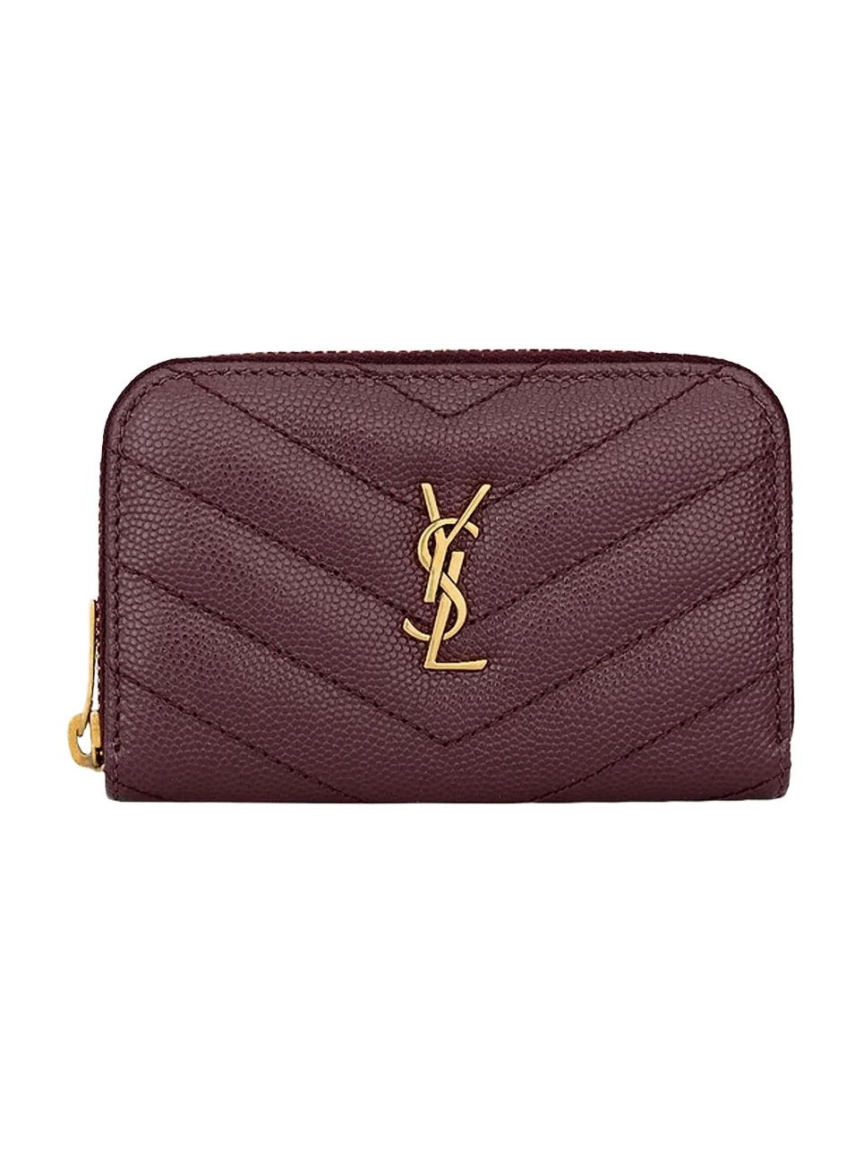 Women's Grain De Poudre Leather Cassandre Change Purse Women's Grain De Poudre Leather Cassandre Change Purse