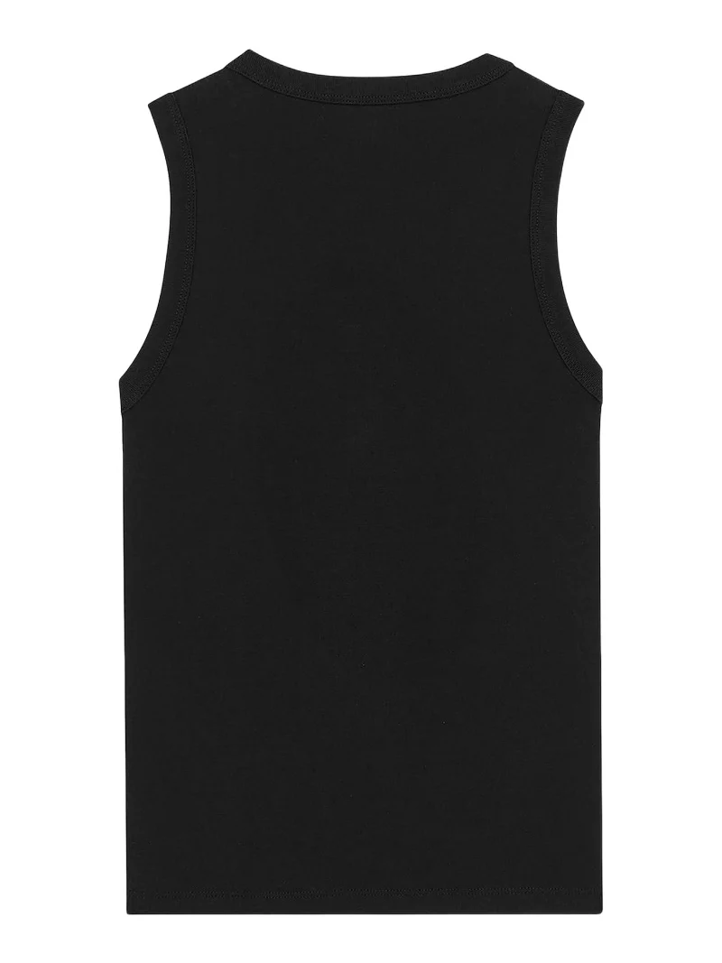 Women's Cassandre Tank Top in Ribbed Cotton Jersey Women's Cassandre Tank Top in Ribbed Cotton Jersey