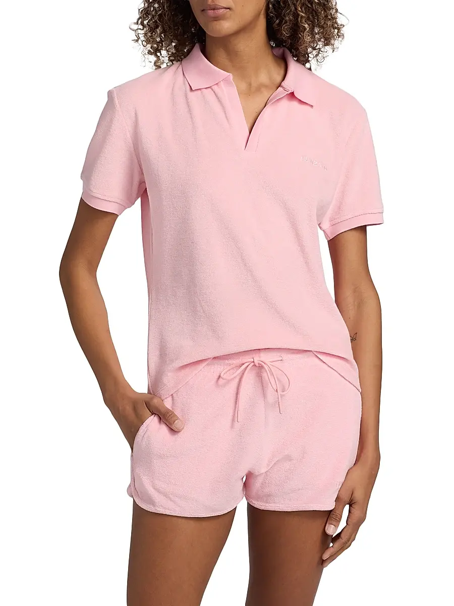 Hunza G Women's Cotton Polo Top | Thumbnail 3 Hunza G Women's Cotton Polo Top | Thumbnail 3