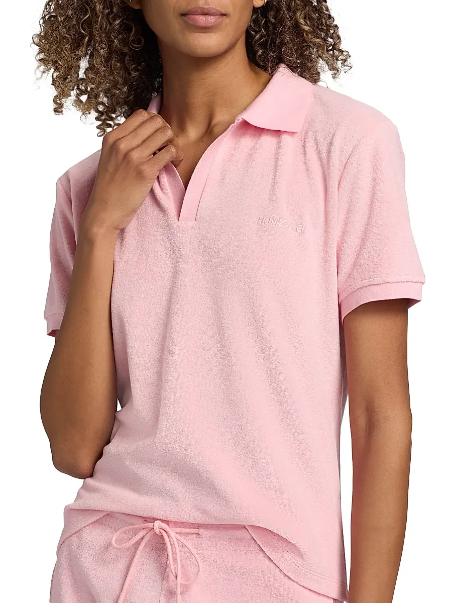 Hunza G Women's Cotton Polo Top | Thumbnail 6 Hunza G Women's Cotton Polo Top | Thumbnail 6