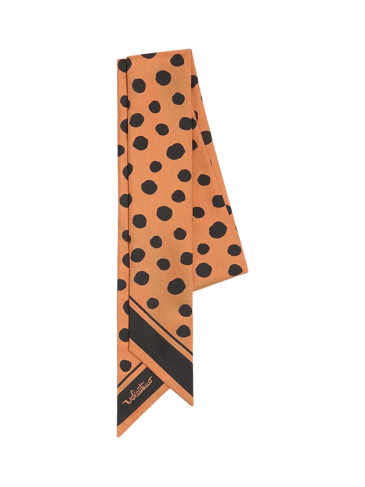 Valentino Women's Dalmatian Polka Dot Silk Bandeau Scarf