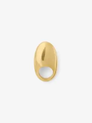 Michael Kors Collection 24k-Gold-Plated Brass Dome Ring in Gold - One Size by Michael Kors Collection | Thumbnail 2 Michael Kors Collection 24k-Gold-Plated Brass Dome Ring in Gold - One Size by Michael Kors Collection | Thumbnail 2
